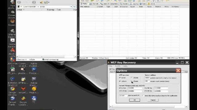 Commview WEP hack key recovery by using packets. смотреть онлайн