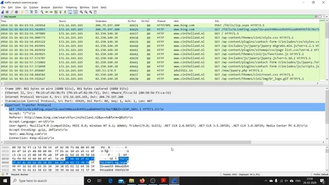 Malicious Traffic Analysis using Wireshark and Indication of Compromise (IOC) смотреть онлайн