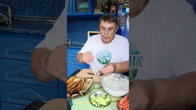 Рулетики из Баклажанов с оригинальной начинкой. смотреть онлайн