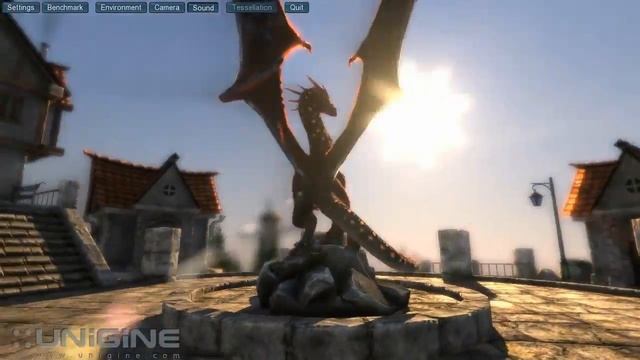 UNIGINE HEAVEN v2.0 - GeForce GTX 260 - Benchmark/Gameplay - 1920x1080 смотреть онлайн