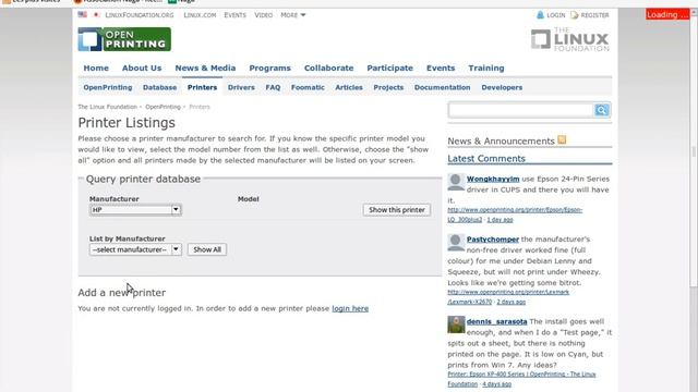 Compatibilité des imprimantes sous Linux смотреть онлайн