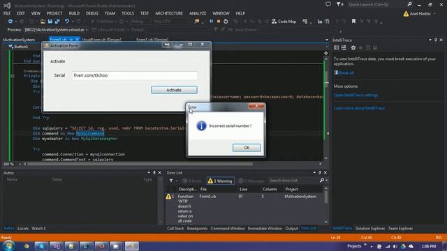 Activation with serial vb.net смотреть онлайн