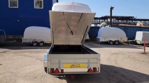 Обзор прицепа ЛАВ 81011А (2500х1400 мм) с крышкой. Производитель Вектор