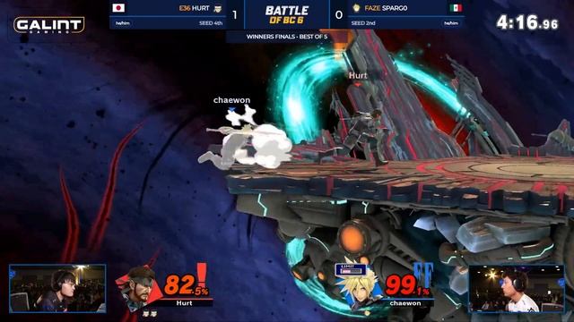 Hurt (Snake) vs Sparg0 (Cloud) - Ultimate Singles Winners Final - Battle of BC 6 смотреть онлайн