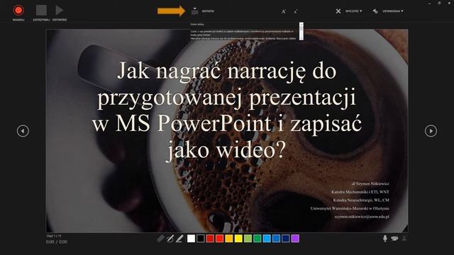 Jak nagrać narrację do prezentacji przygotowanej w MS PowerPoint (wersja Windows) смотреть онлайн