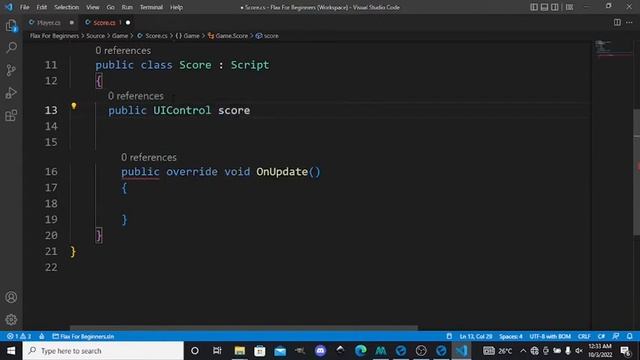 MAKE YOUR FIRST GAME IN FLAX PART 6: SCORE AND UI смотреть онлайн