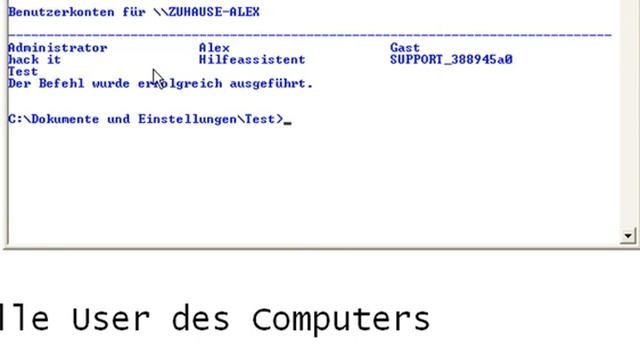 Windows xp passwort ändern mit cmd смотреть онлайн