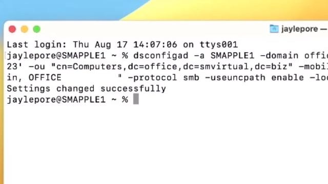 Apple MacOS Connect To Active Directory - A One Liner !! смотреть онлайн
