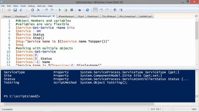 02 PowerShell’s Scripting Language смотреть онлайн
