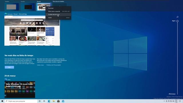 Windows 10 Build 21337 - Novas configurações na área de trabalho virtual смотреть онлайн