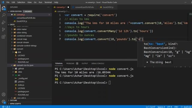 how to convert units in simple way | Conversion of units easily using convert npm package javascrip смотреть онлайн