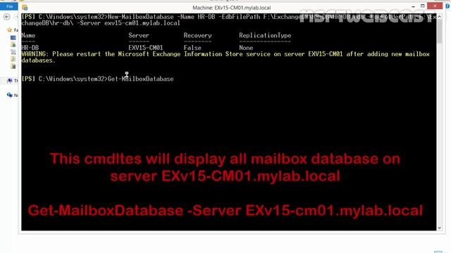 Mailbox Database in Exchange 2013 SP1 смотреть онлайн