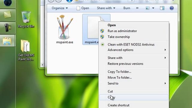 How to Get Classic MS Paint without Ribbons Working in Windows 7 смотреть онлайн