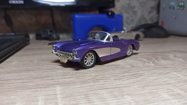 Chevrolet Corvette (C1)'1957 Convertible. 1-34. Игрушка смотреть онлайн