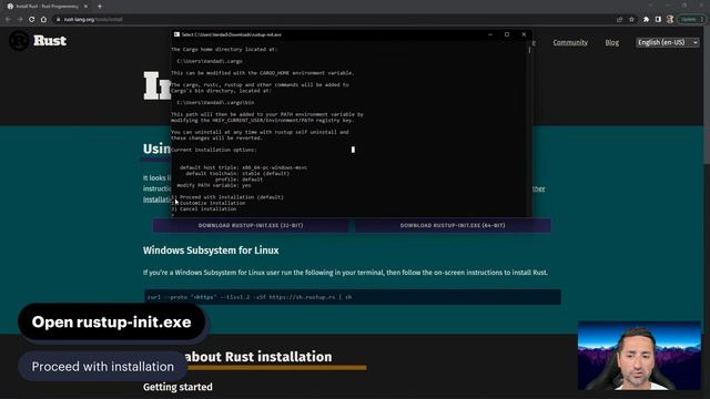 Installing Rust on Windows - Free Full-stack Course 🦄 смотреть онлайн