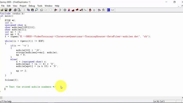 #59. Find duplicate mobile number from file || C Programming смотреть онлайн