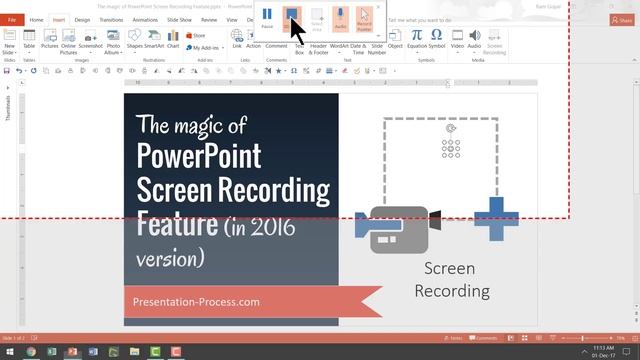 The magic of PowerPoint 2016 Screen Recording Feature смотреть онлайн