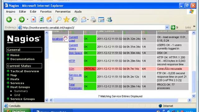 Nagios Aula7 FTP e SSH e POP смотреть онлайн