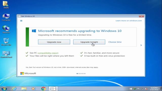 How to install free upgrade from Windows 7 to Windows 10-Part 1/2 смотреть онлайн