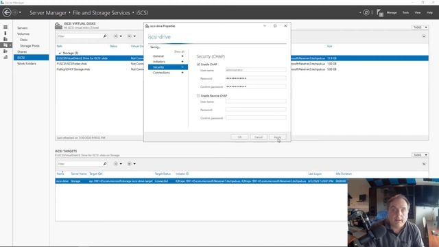 How to add CHAP encryption to an ISCSI connection in Windows Server 2019 смотреть онлайн