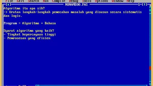1.1 Free Pascal Tutorial - Dasar-dasar Algortima смотреть онлайн