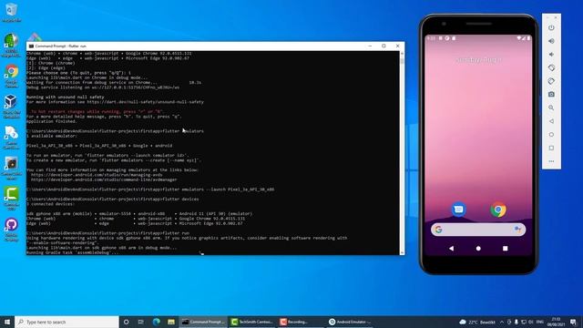Flutter - Create a new project using command prompt / Terminal смотреть онлайн