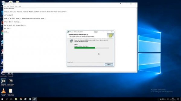 How to install VMware vSphere Client 5.0 Win 10