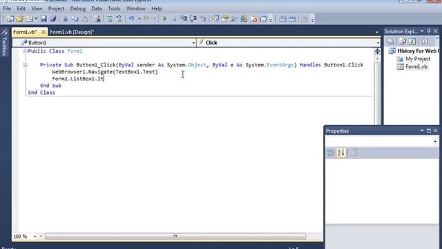 VB 2008 History For Web Browser смотреть онлайн