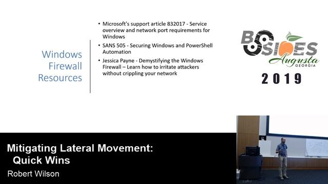 Robert Wilson - Mitigating Lateral Movement: Quick Wins смотреть онлайн