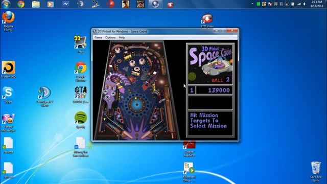 3D Pinball on Windows 7 смотреть онлайн