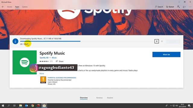 Cara Download dan Instal Spotify di Laptop / Komputer WIndows 10 смотреть онлайн