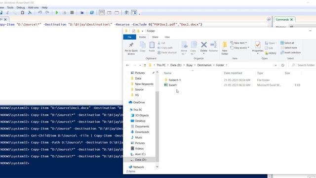 PowerShell Copy Item examples смотреть онлайн