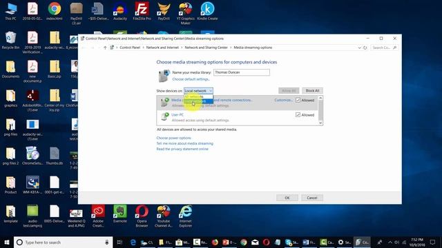 Windows10 Training Basic - Media Streaming Settings - Part 13 смотреть онлайн