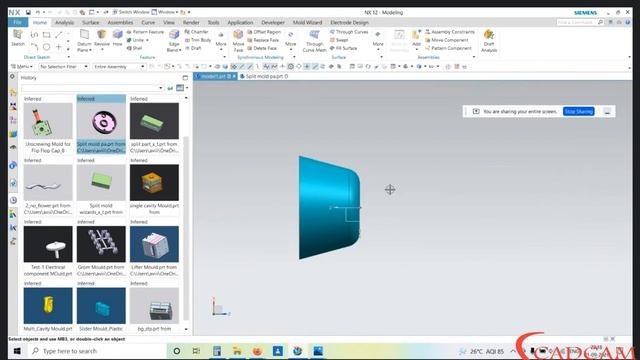 #NX MOULD DESIGN #INTRODUCTION #DEMO CLASS смотреть онлайн