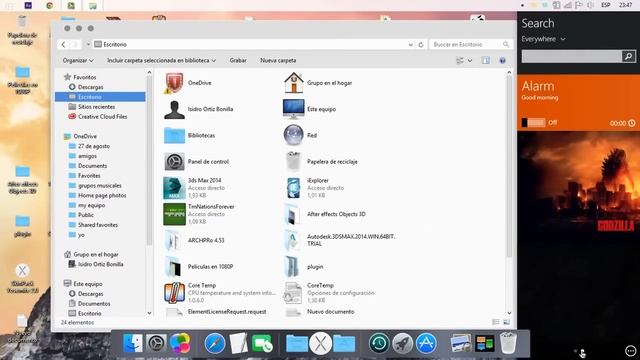 Tema MAC OSX Yosemite para Windows 7,8,10 y xp смотреть онлайн