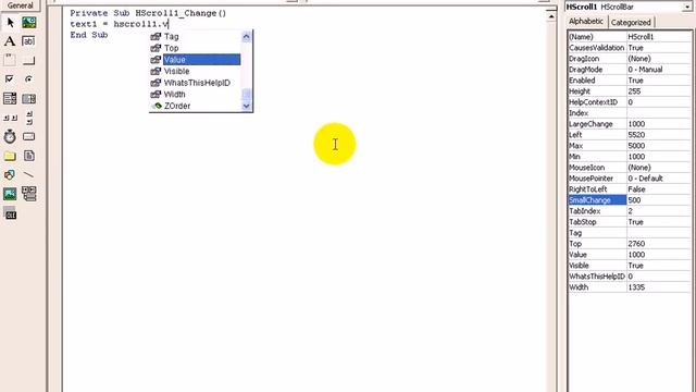 8 HScrollbar and VScrollbar Example смотреть онлайн