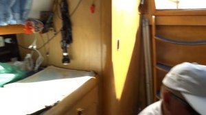 На парусной яхте.