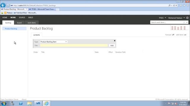 Agile Project Management in Team Web Access in TFS 2012 (Team Foundation Server) Part 1 смотреть онлайн