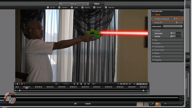 Avid Studio & Pinnacle Studio 16 Ultimate - Laser Tutorial смотреть онлайн