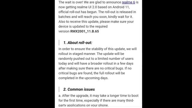 Realme 6/6i New Update C.12 With Stable Version Of Android 11 #realmeui смотреть онлайн