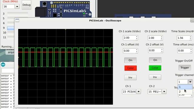 PICSimLab-0.7 with arduino simulation and debug support смотреть онлайн