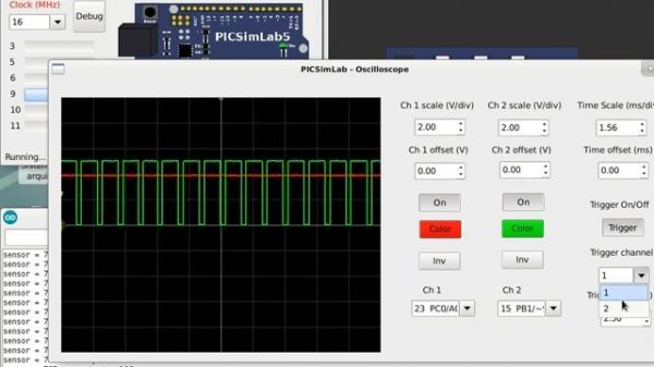 PICSimLab-0.7 with arduino simulation and debug support
