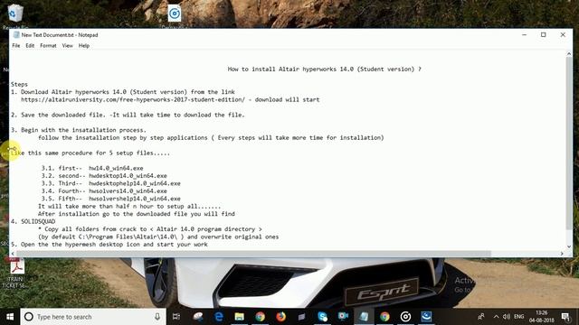 #01-Learn How to Install Hypermesh 14.0 (student version) смотреть онлайн