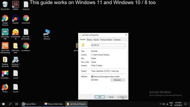 How to Hide Folder in Windows 11 смотреть онлайн