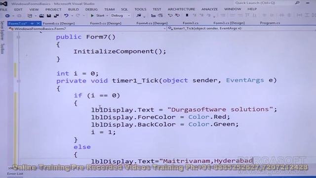 .NET||C# .NET||Windows Forms Applications Part-3 by MohanReddy смотреть онлайн