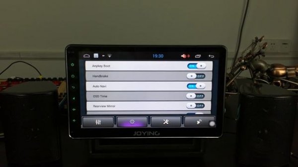 Joying new android system car navigation 1 din for settings