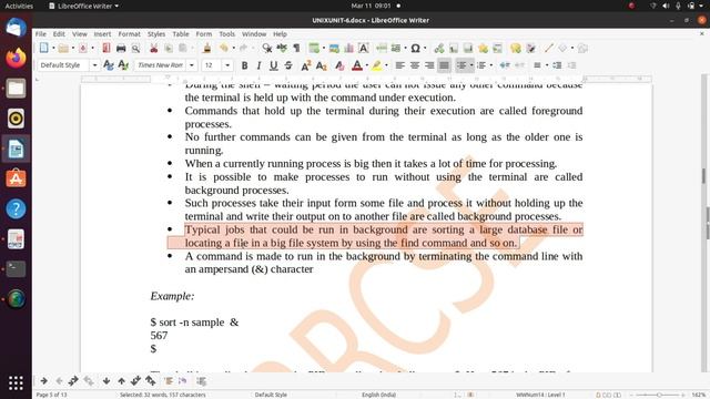 UNIX PROGRAMMING(PART -63) The Process (More about Foreground and Background processes) смотреть онлайн
