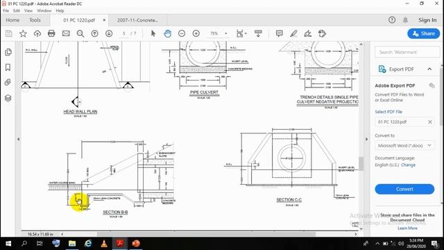 Pipe Culvert Construction Procedure [ Road Construction ] I How to Study Structural Drawings смотреть онлайн