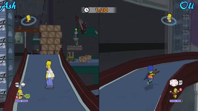 The Simpsons Game (Co-op) - Part 10 - Saving Our Pixels смотреть онлайн
