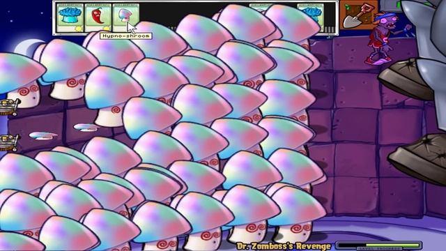 Plants vs Zombies Hack - 99 Pea Hypno shroom vs Dr Zomboss смотреть онлайн